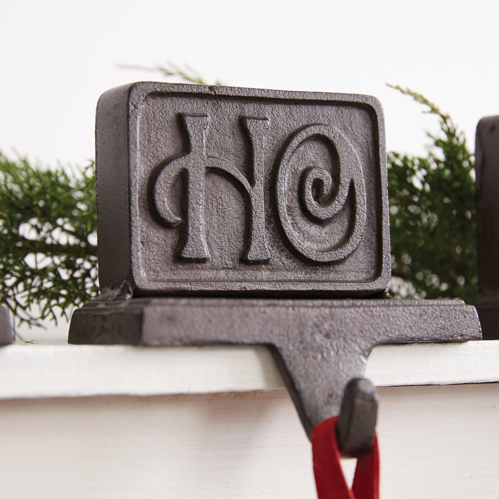 "Ho Ho Ho" Stocking Holder (S/3)