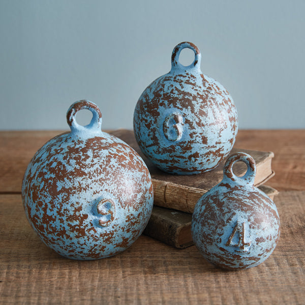 Weathered Nautical Weights (S/3)
