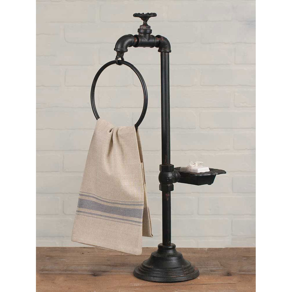 Water Spigot Towel Holder & Soap Dish (5609680502941)