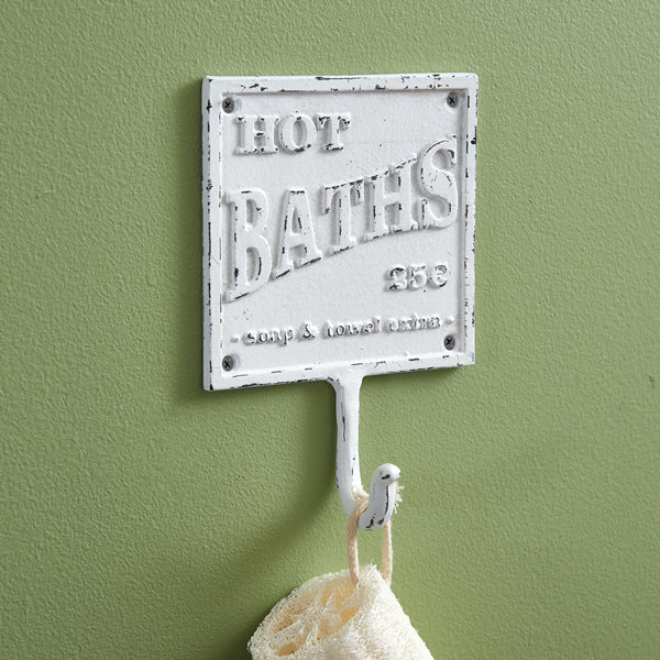 Hot Baths Cast Iron Hook (S/2)