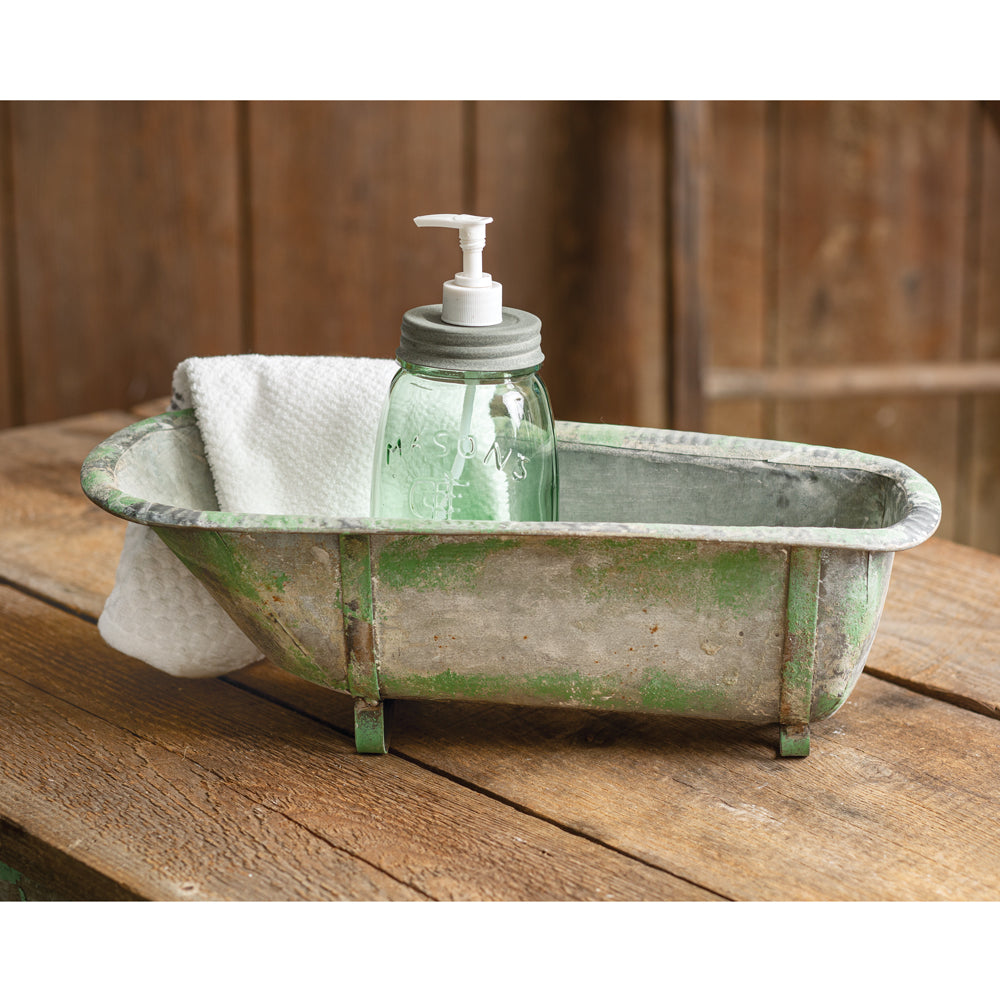 Rusty Bathtub Container / Planter