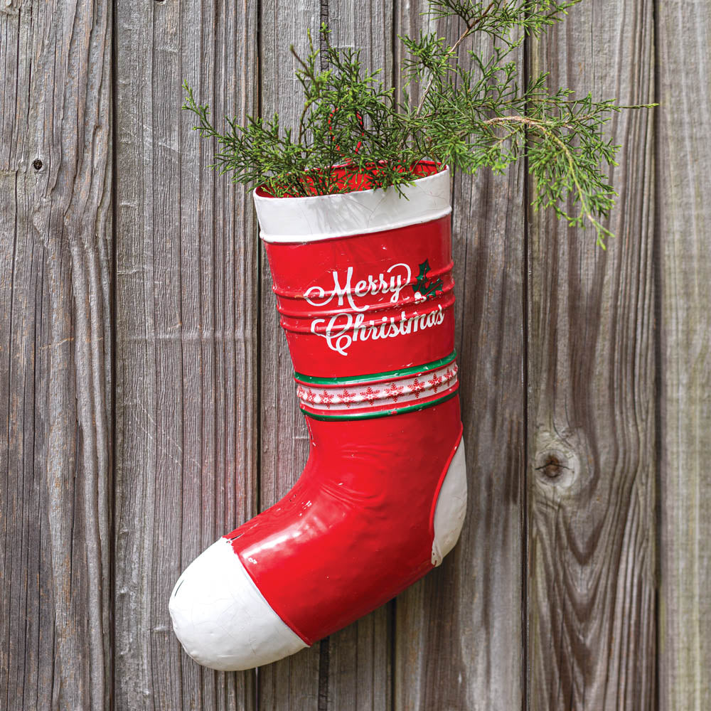 Holiday Metal Stocking Pocket