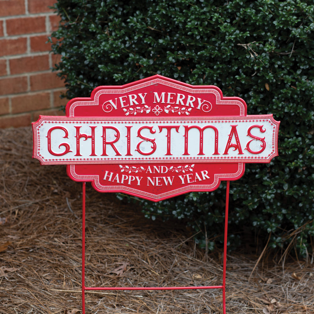 Very Merry Christmas Yard Stake