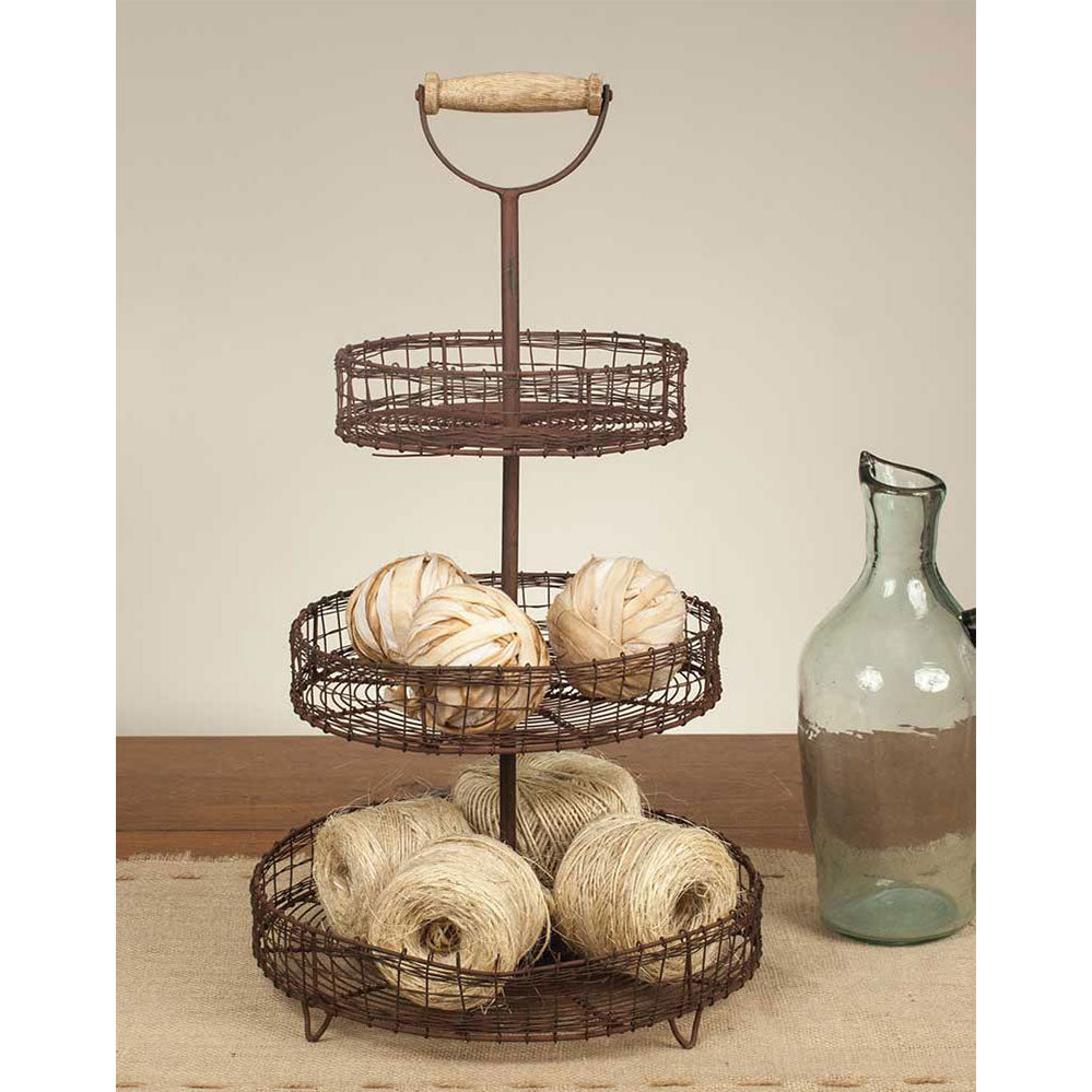 Three Tier Stand with Handle