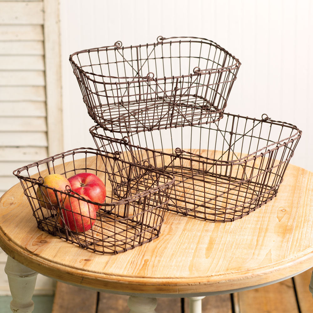 Gertrude's Gathering Baskets (S/3)