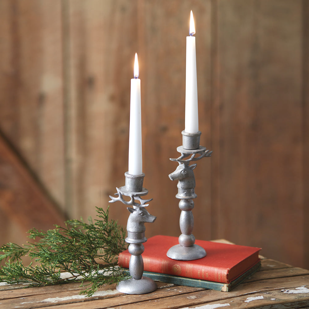 Reindeer Taper Holders (S/2)