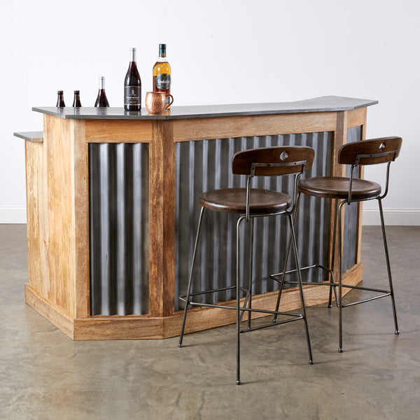 Homestead Wood and Metal Bar