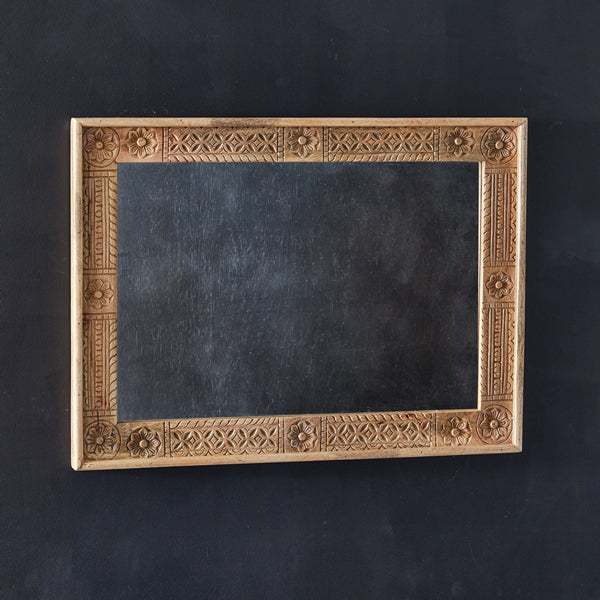 Emika Hand-Carved Wood Mirror