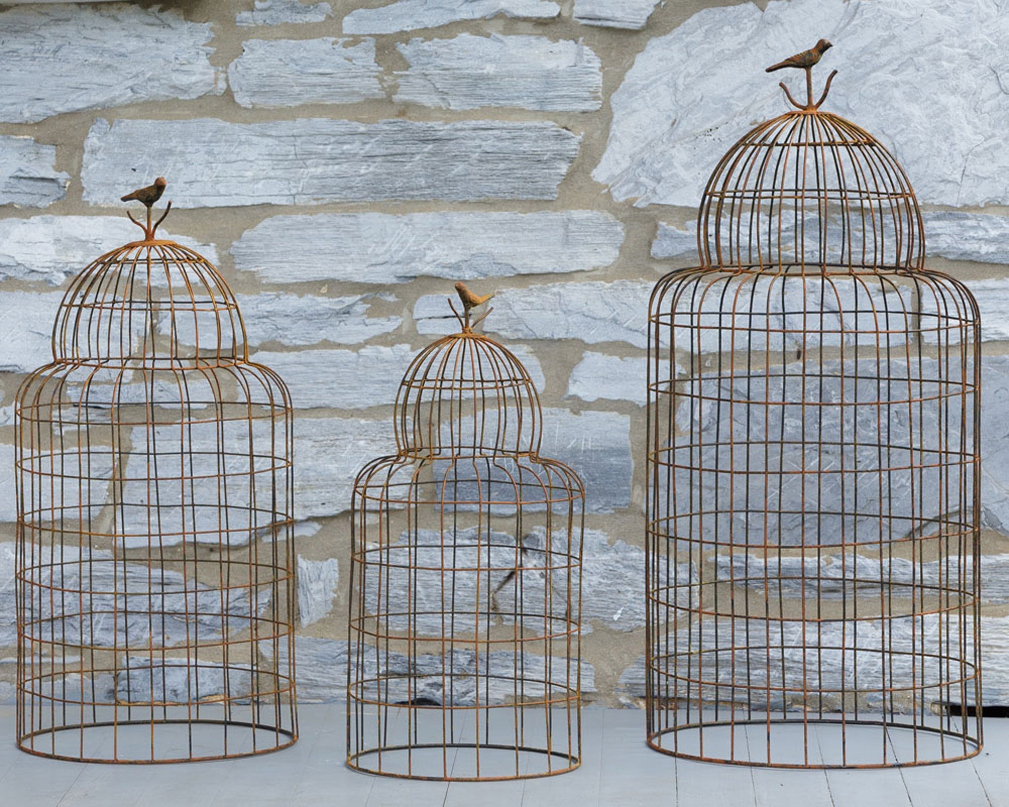 Vintage Styled Bird Cages (S/3)