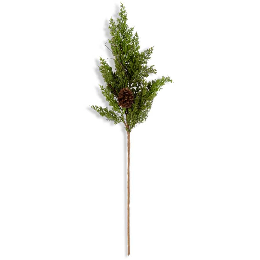 44" Cedar w/ Pinecones Real Touch Branch