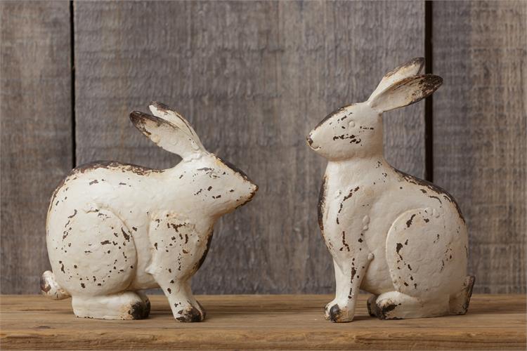 Large Sitting Bunnies (S/2)