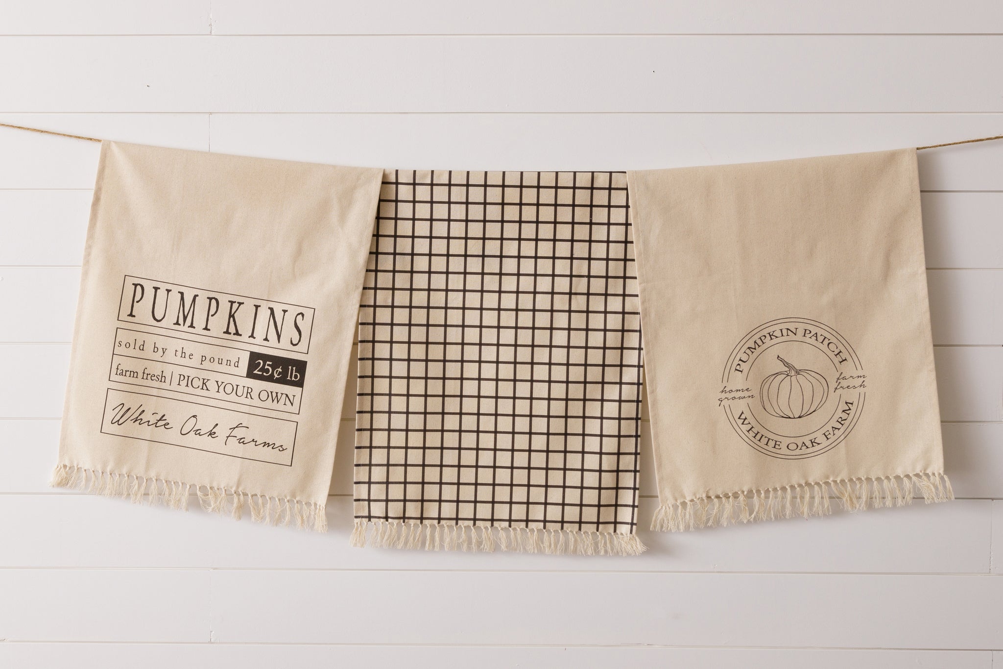 White Oak Farms - Pumpkin Patch Towels (S/3)