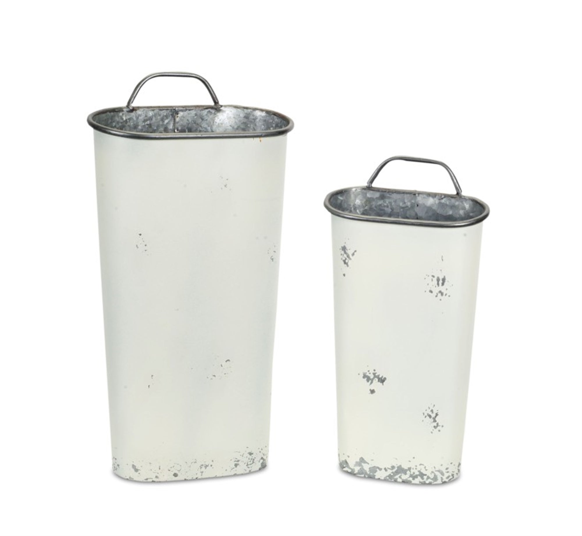 Shabby Chic Wall Buckets (S/2)