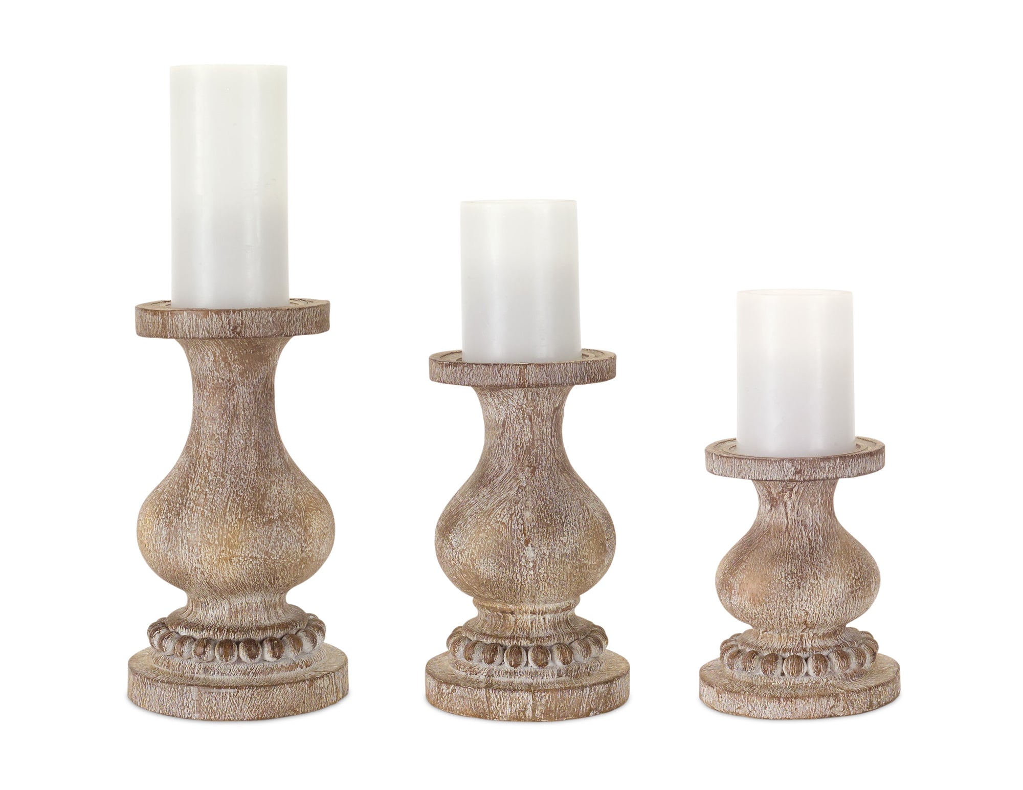 Beaded Candle Holder (S/3)