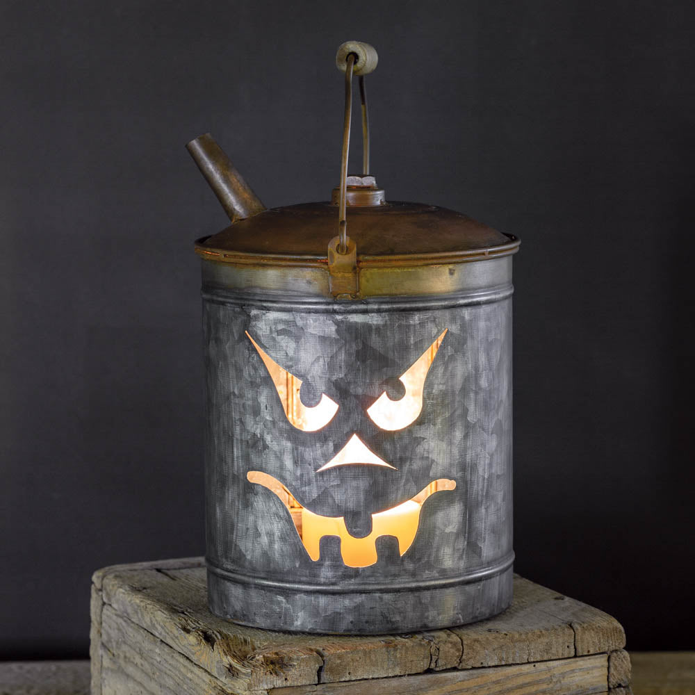 Jack O'Lantern Oil Can Luminary