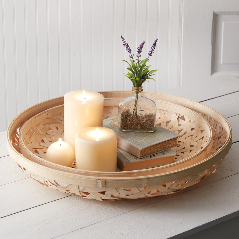 Bamboo BoHo Tobacco Baskets (S/2)