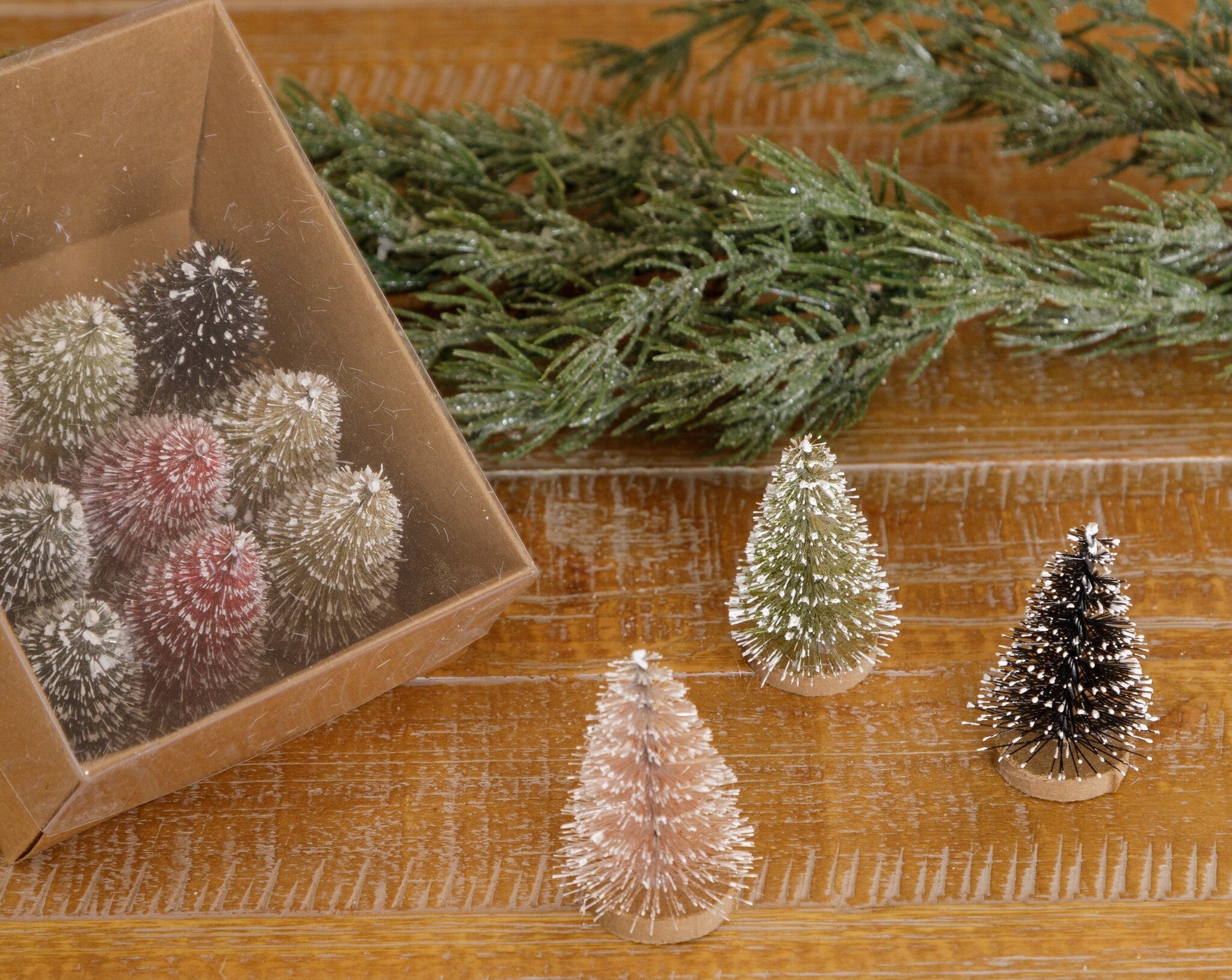 Mini Bottle Brush Trees (S/12)