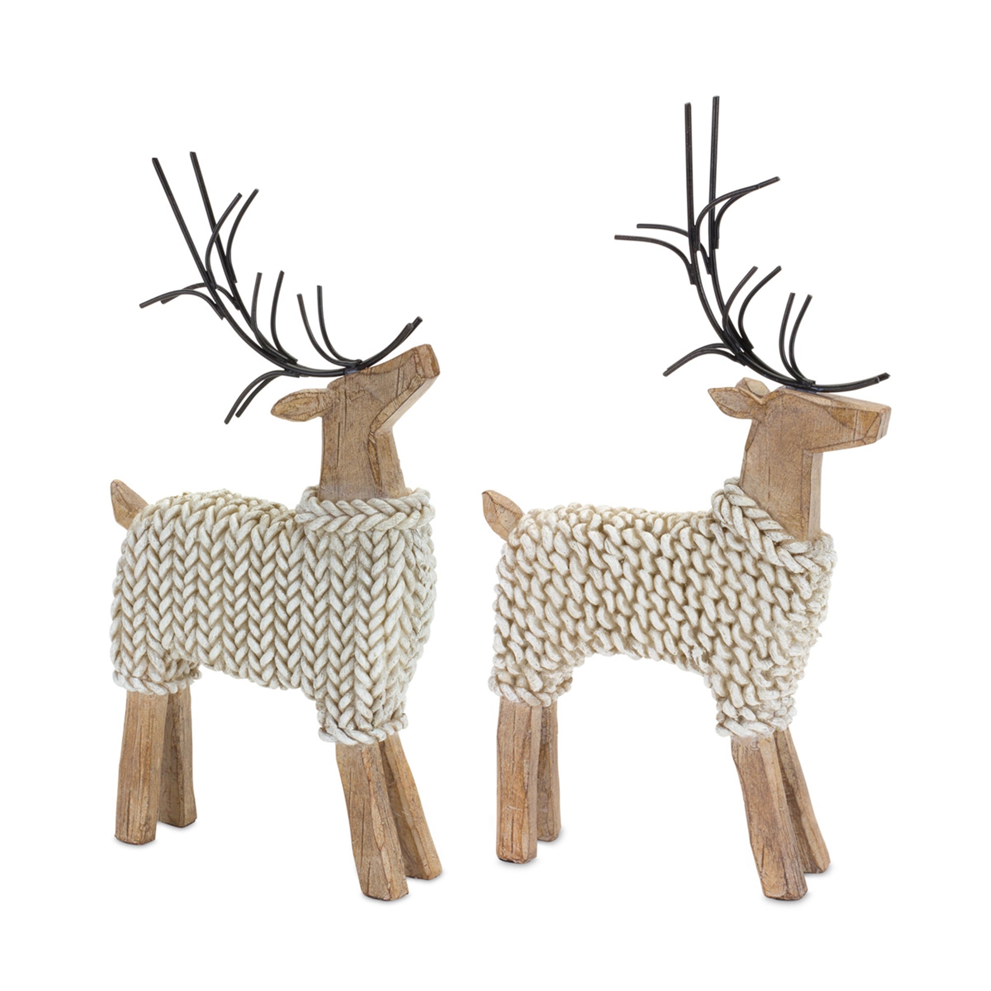 Sweater Weather Reindeer - Beige (S/2)