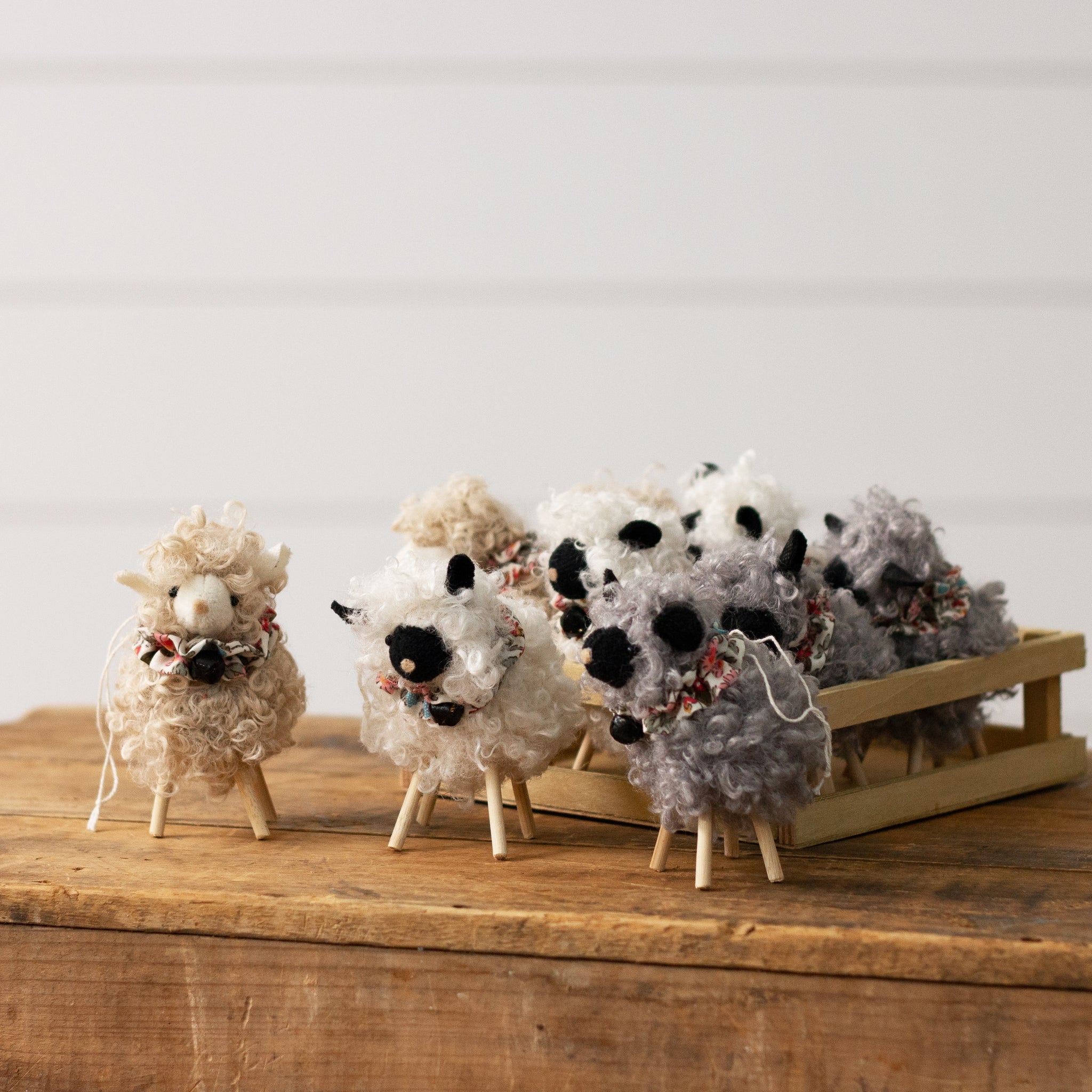 Crate Of 9 - Wooly Sheep