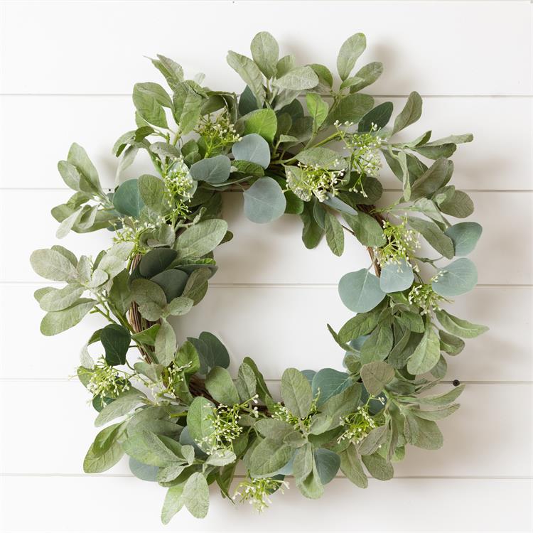 Cottage Lambs Ear & Wild Pickings Wreath
