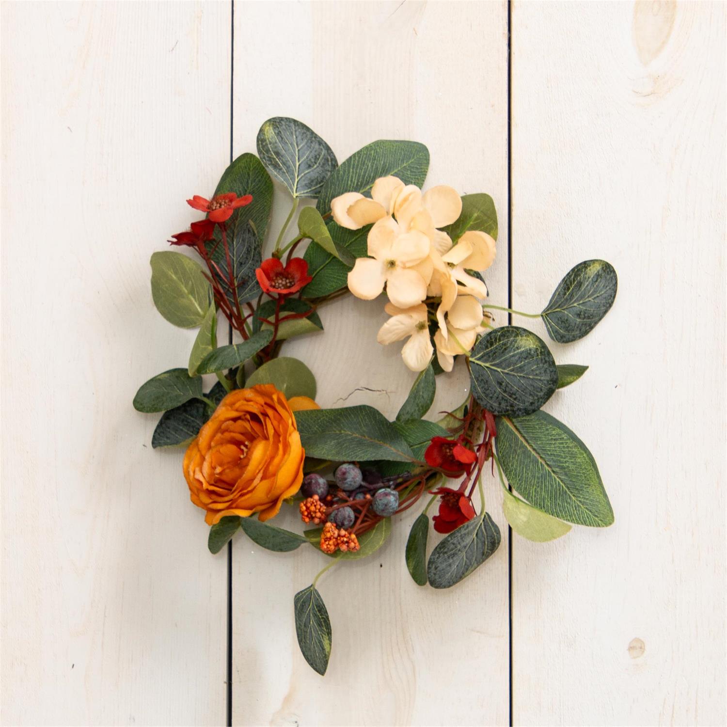 Candle Ring - Floral And Leaves