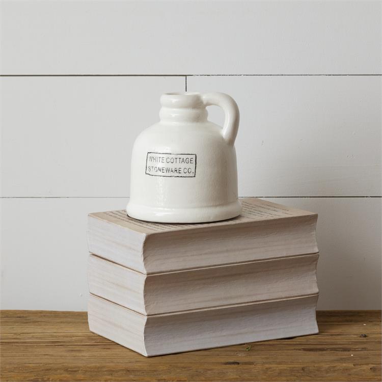 White Cottage Ceramic Jug (S)