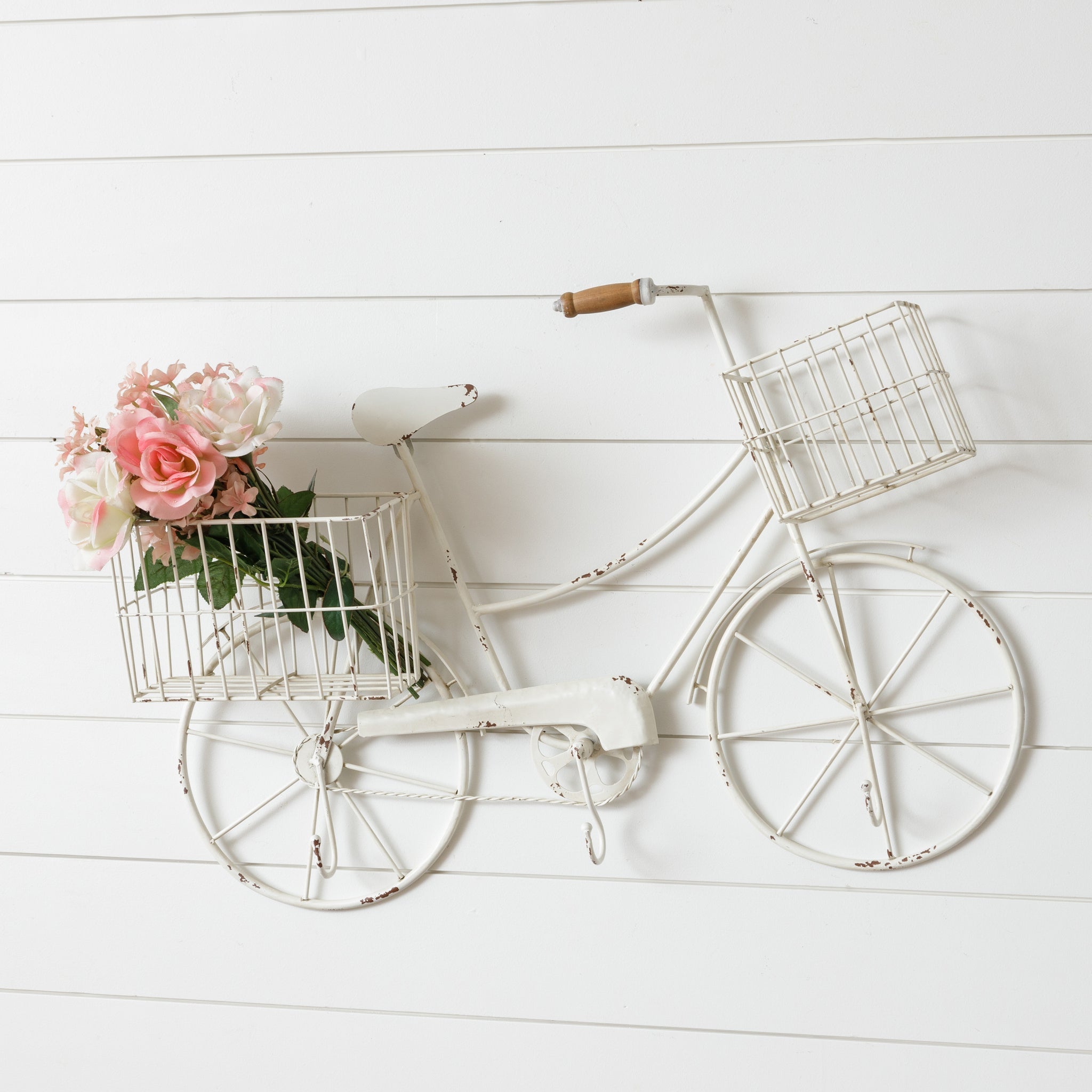 Rustic Metal Bike w/ Baskets