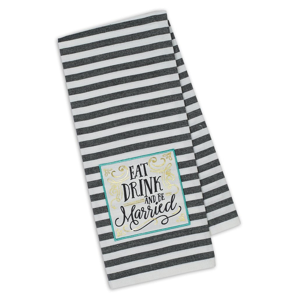Be Married Embellished Dishtowel
