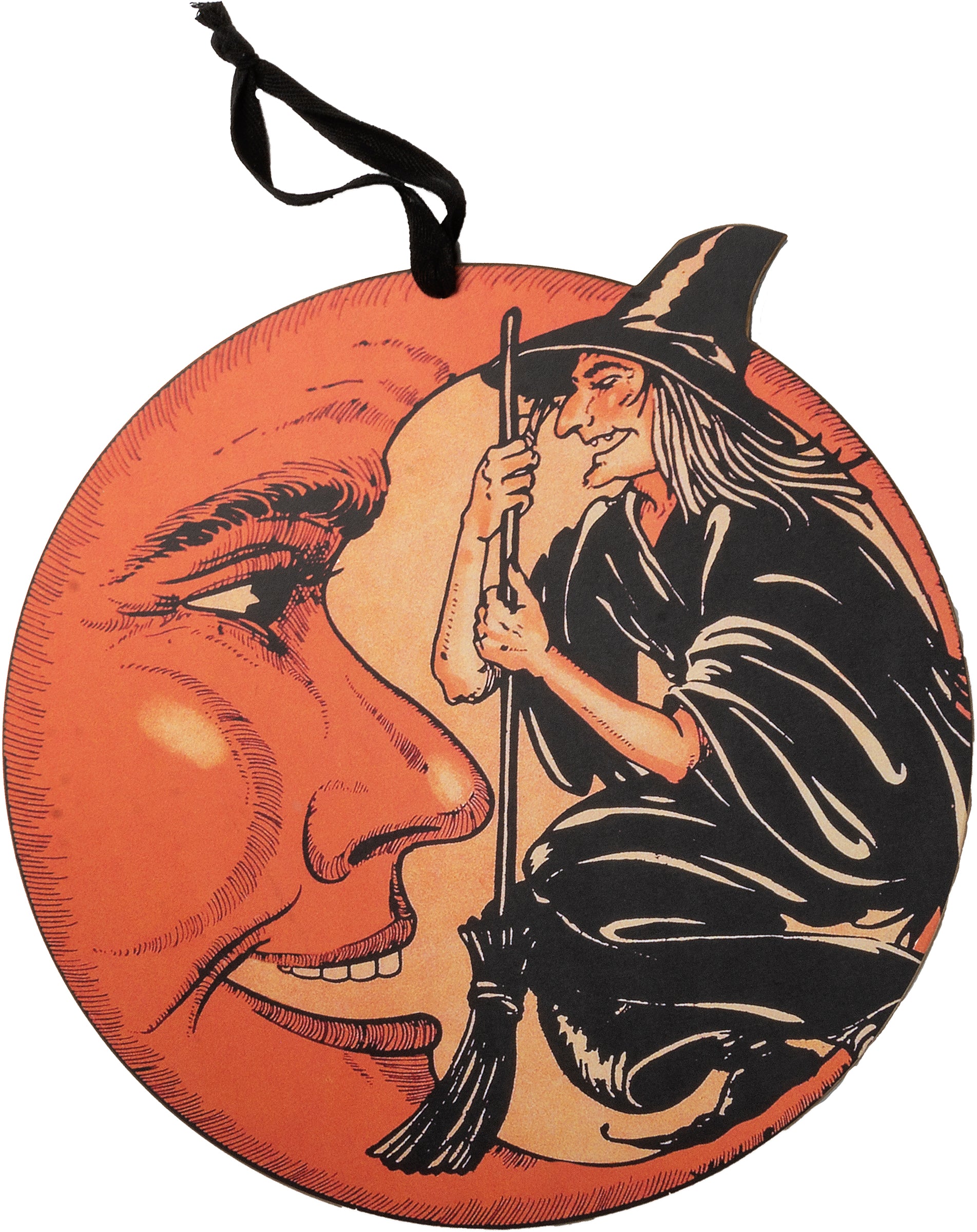 Vintage Styled Witch & Moon Wall Art