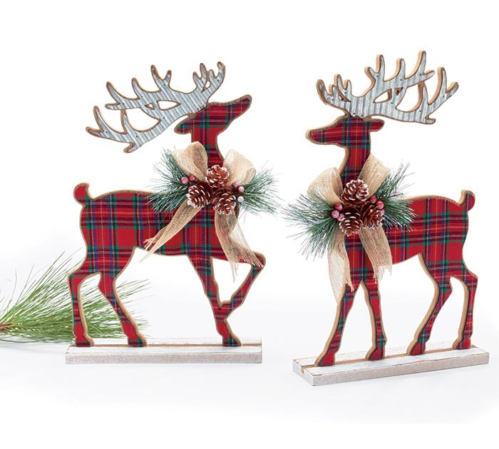 Large Tartan Standing Deer