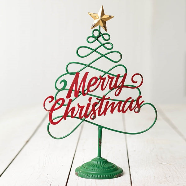 Swirl Christmas Tree Tabletop Décor