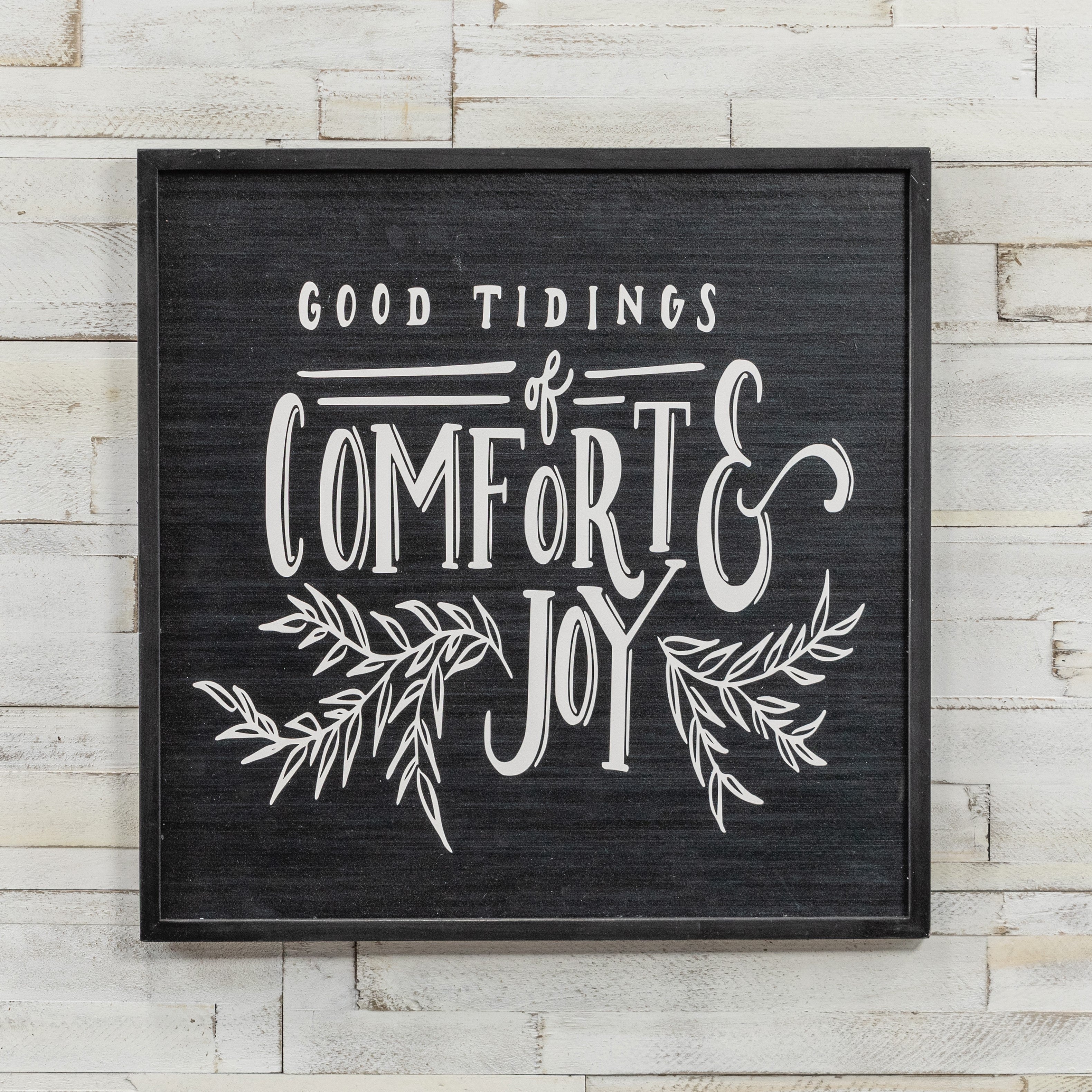"Comfort & Joy" Wood Wall Décor