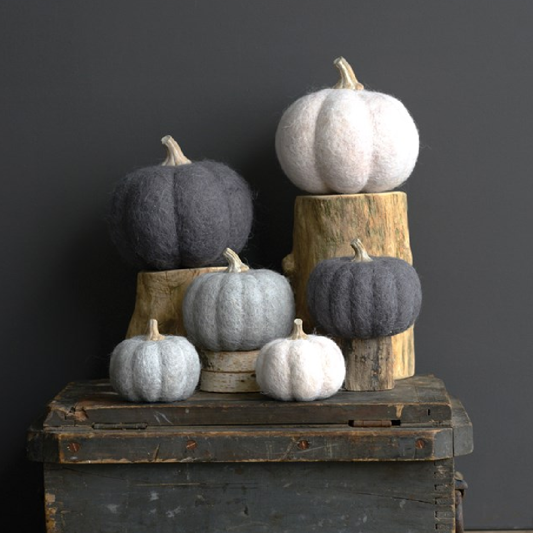 Felted Wool Pumpkins (Large)