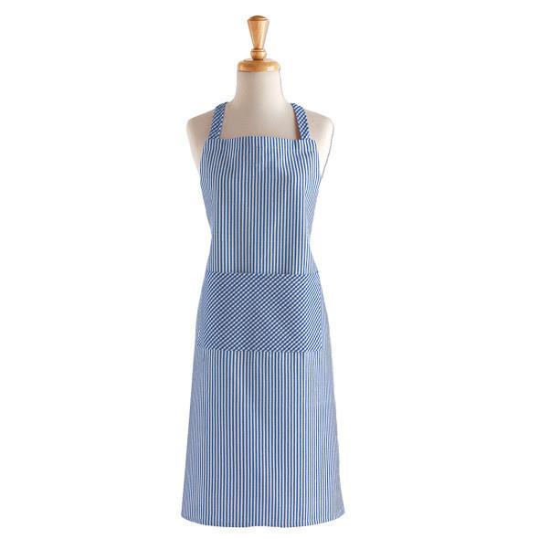 French Blue Chef Stripe Apron (5609844474013)