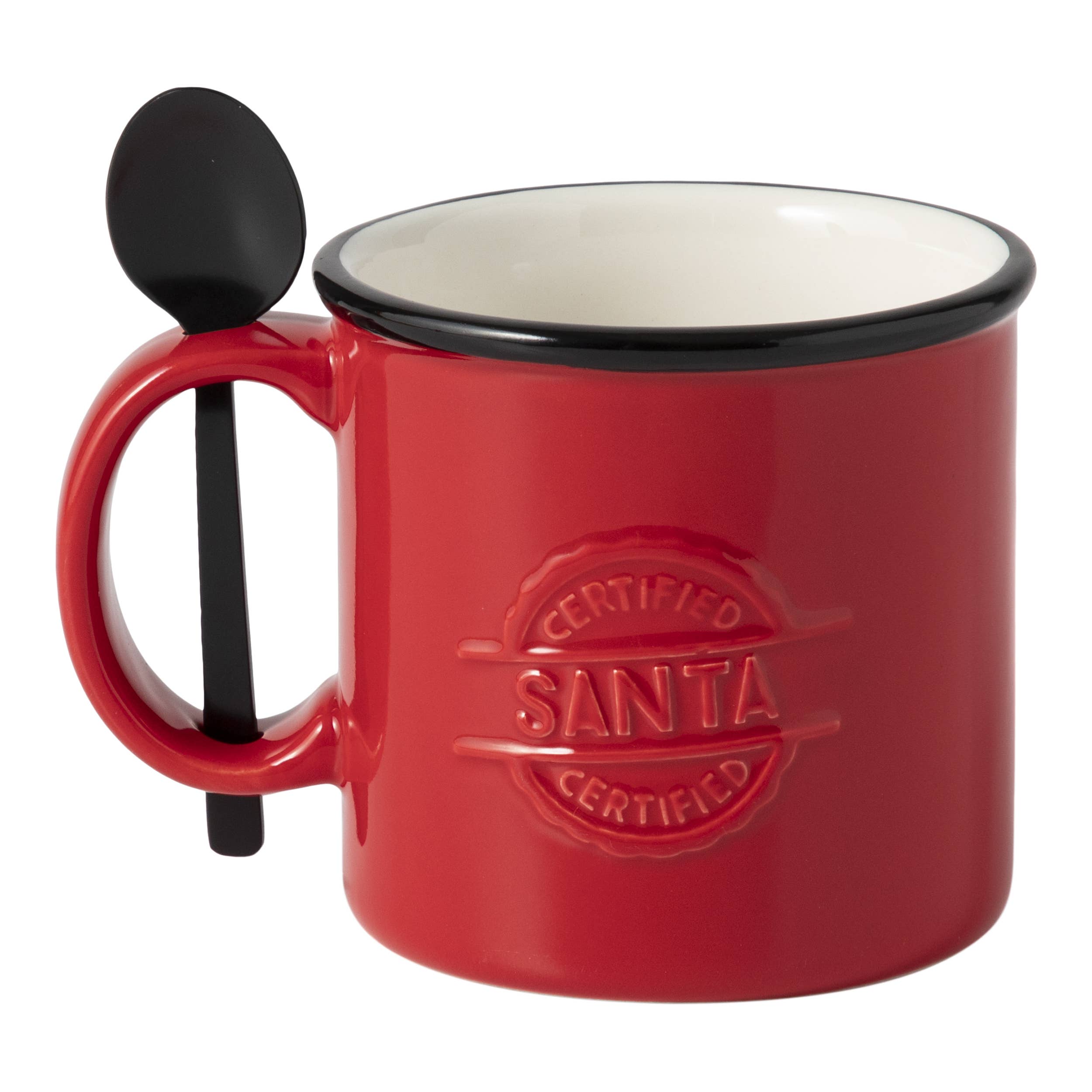 Certified Santa Mug w/ Matte Spoon