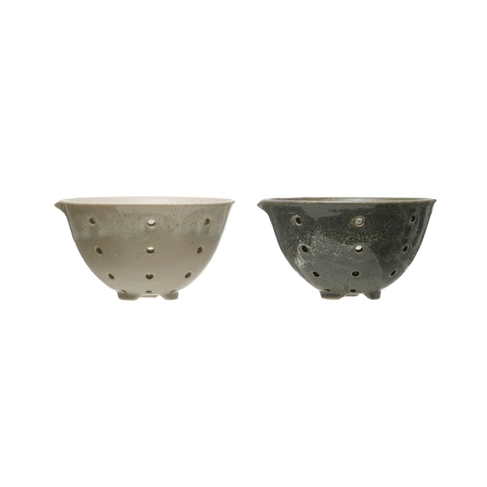 Rustic Stoneware Berry Bowl