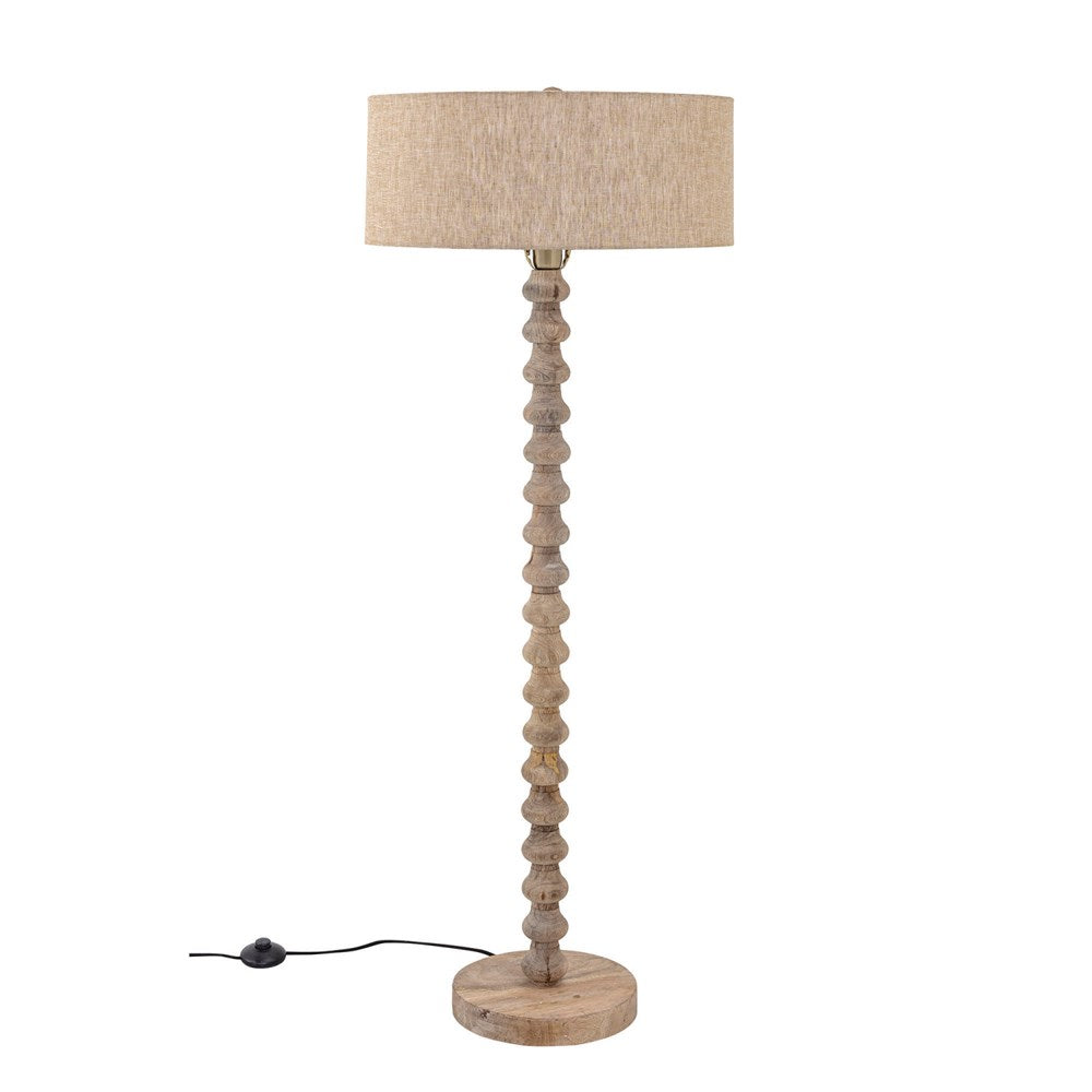 Mango Wood Floor Lamp (5667340583069)