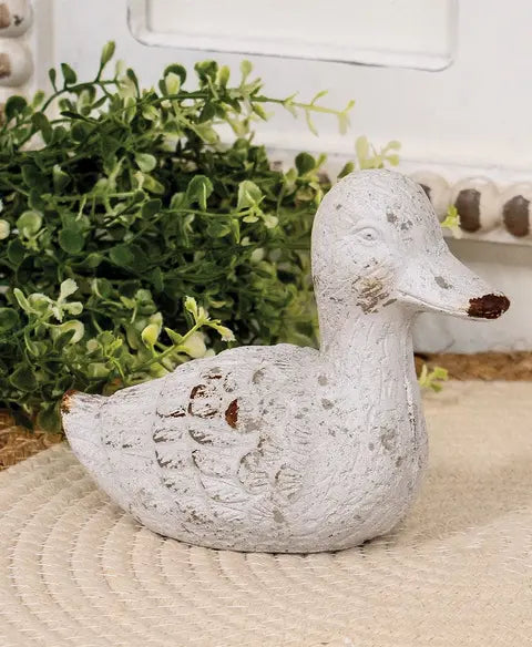 Distressed Cement Duck