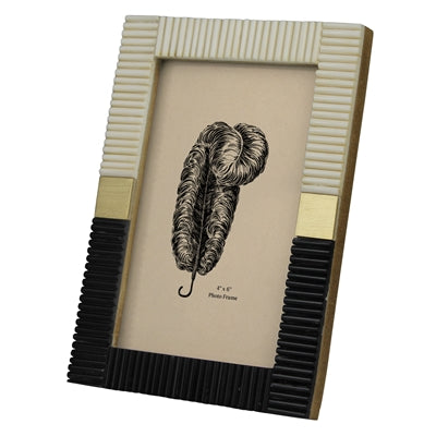 Resin Chips & Brass Squares Frame - 4x6