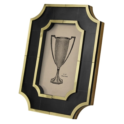Marbled Resin & Brass Frame - 4x6