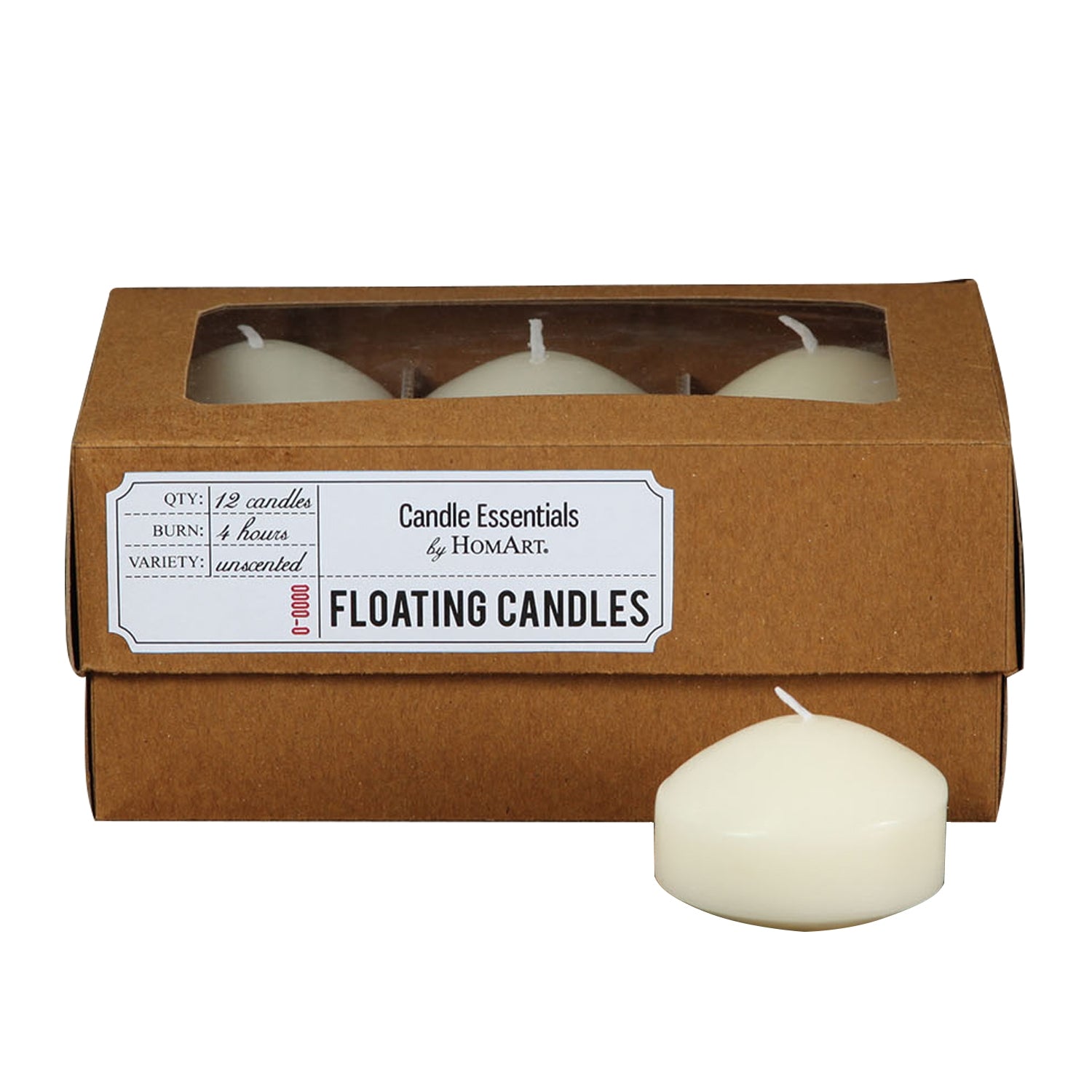 Floating Candles - Box of 12 - Ivory
