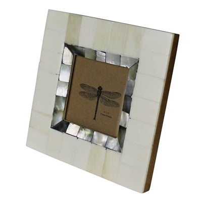 Bone & Mother of Pearl Frame - 3x3
