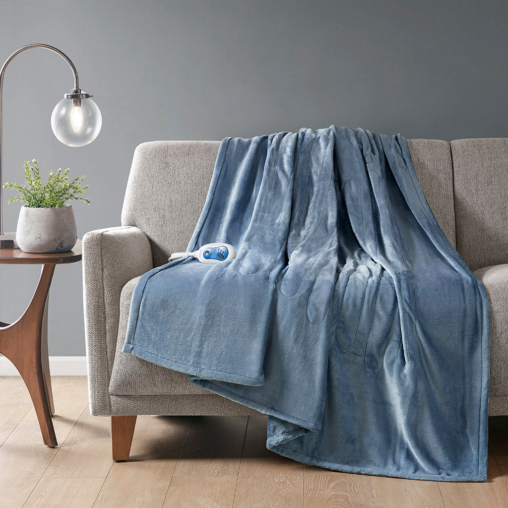 Heated Plush Throw