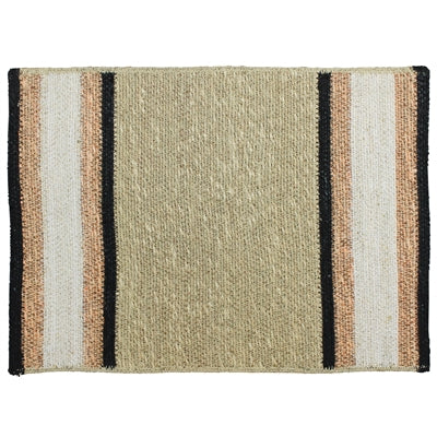 Placemat, Black Seagrass - Rect