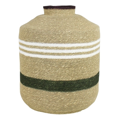 Medina Urn, Wide, Seagrass