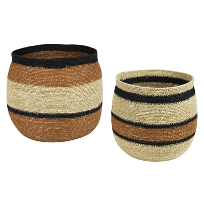 Medina Baskets, Seagrass, Set of 2