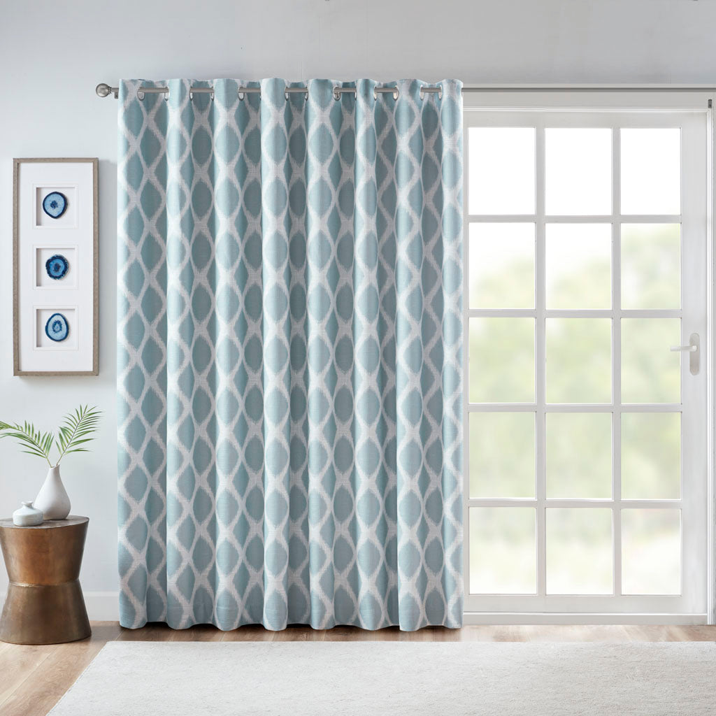 Blakesly Jacquard Printed Room Darkening Curtain Panel