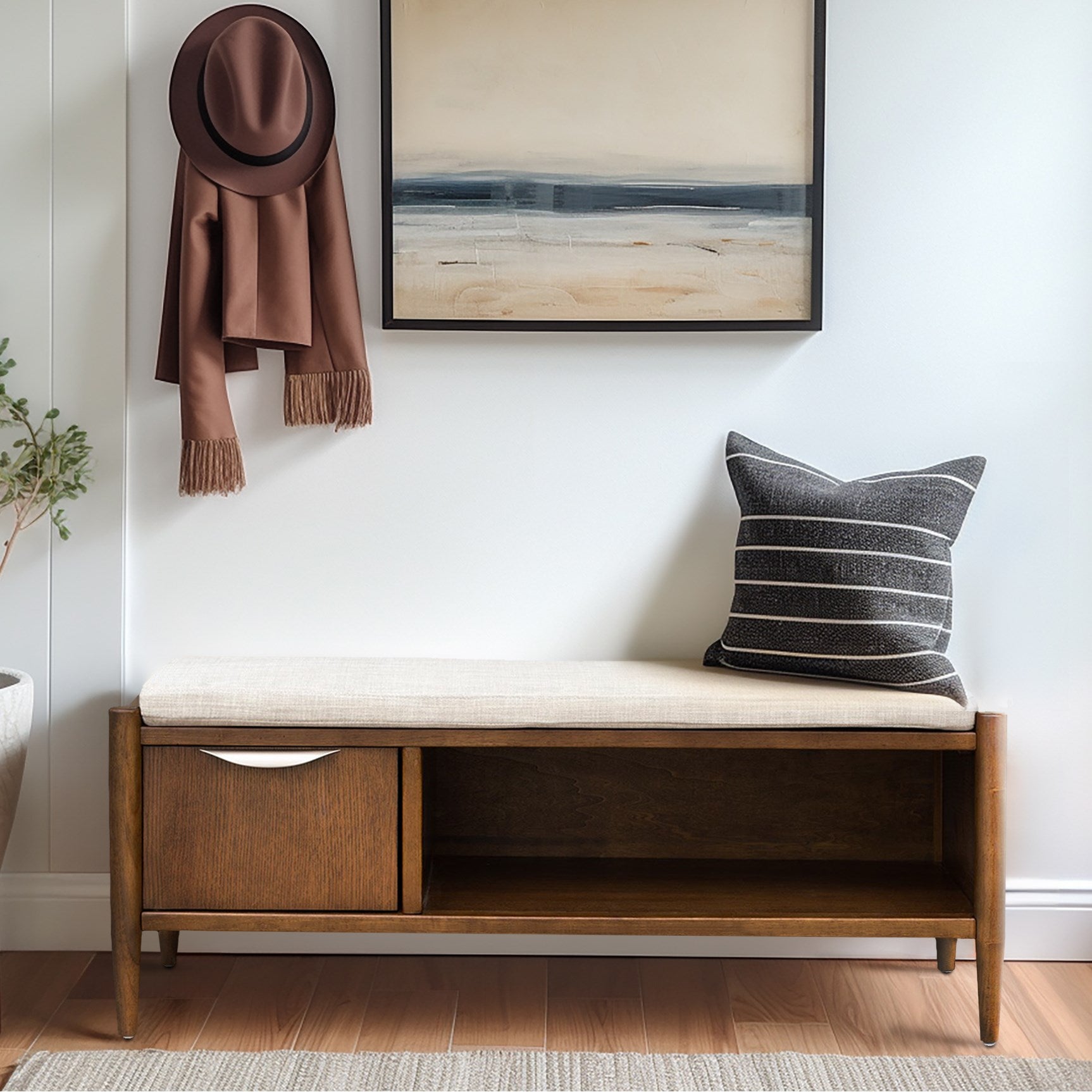 Arcadia Boucle Flip Top Storage Bench