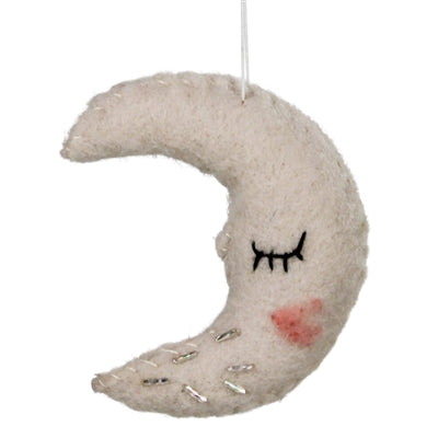 Moon Ornament, Felt