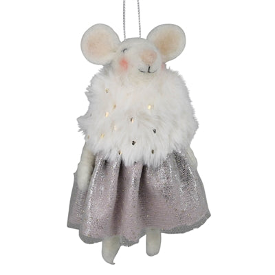 Fancy Mouse Ornament, Felt